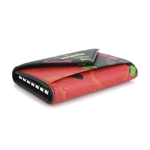 Balenciaga Key Case Papier Black Multicolor - Picture 3 of 9